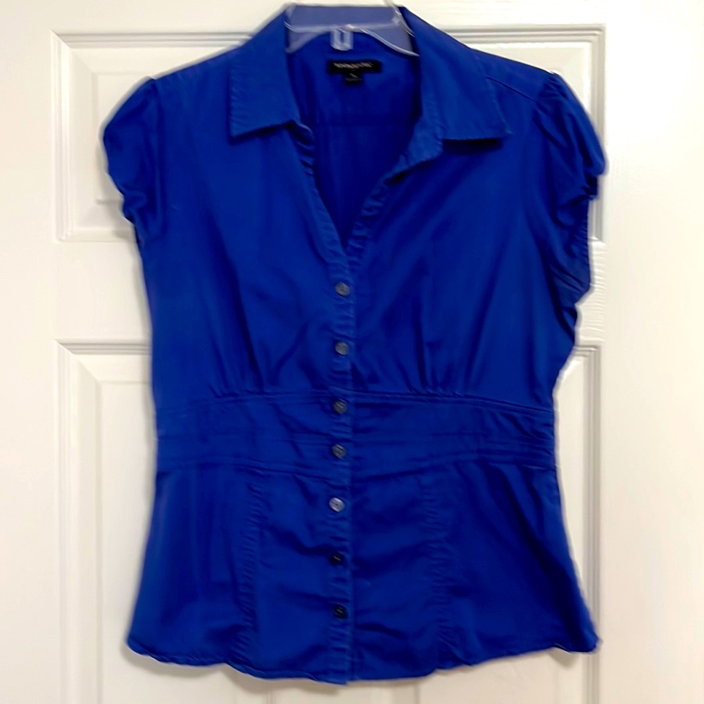Banana Republic blouse, blue size 14, fit is small more like a size 10